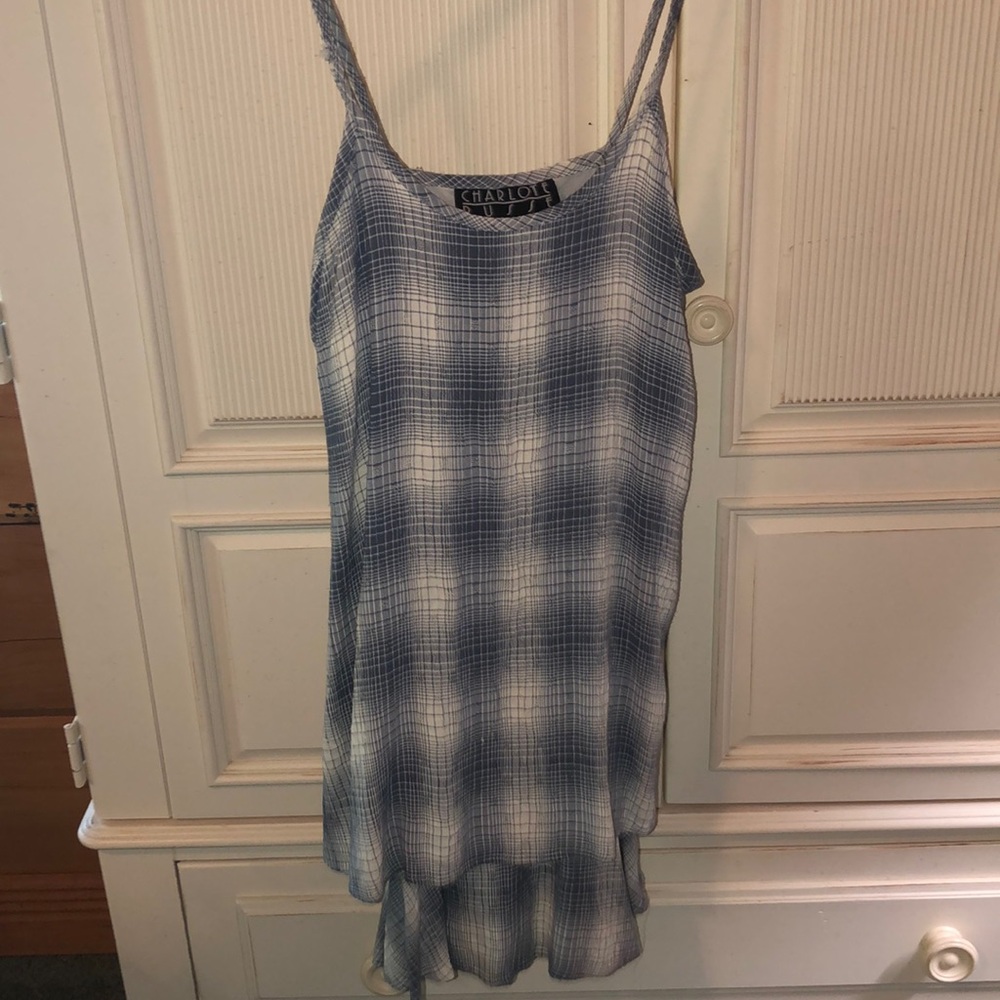 Black and white plaid dress